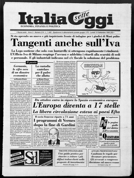 Italia oggi : quotidiano di economia finanza e politica